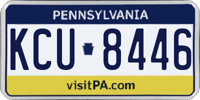 PA license plate KCU8446