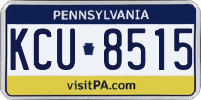 PA license plate KCU8515