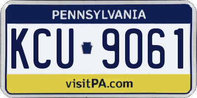 PA license plate KCU9061