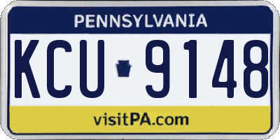 PA license plate KCU9148