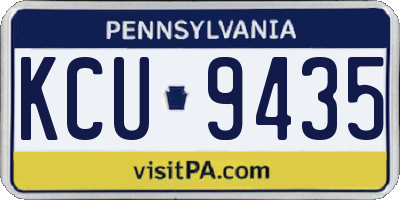 PA license plate KCU9435