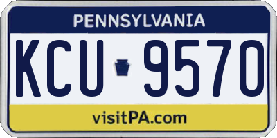 PA license plate KCU9570