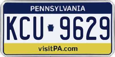 PA license plate KCU9629