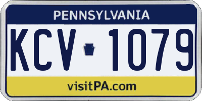 PA license plate KCV1079