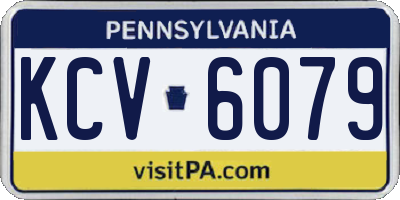PA license plate KCV6079