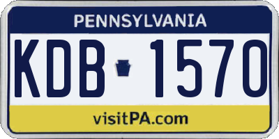 PA license plate KDB1570
