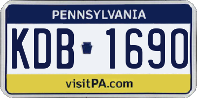 PA license plate KDB1690