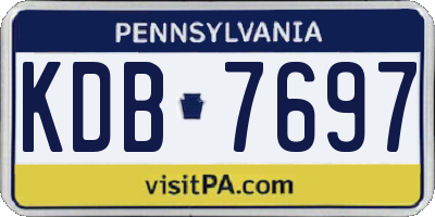 PA license plate KDB7697