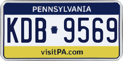 PA license plate KDB9569
