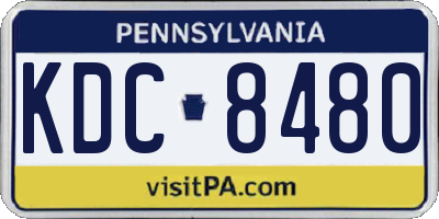 PA license plate KDC8480