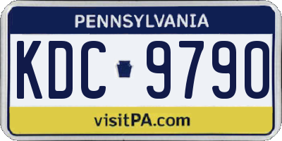 PA license plate KDC9790