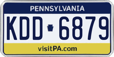 PA license plate KDD6879
