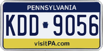 PA license plate KDD9056