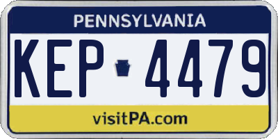 PA license plate KEP4479