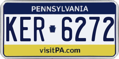 PA license plate KER6272