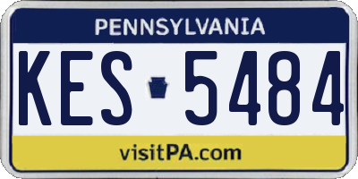 PA license plate KES5484