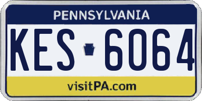 PA license plate KES6064