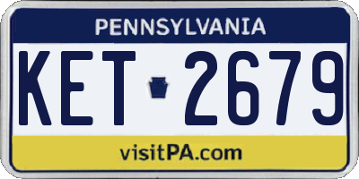 PA license plate KET2679
