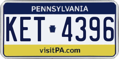 PA license plate KET4396
