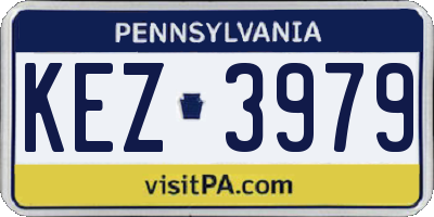 PA license plate KEZ3979