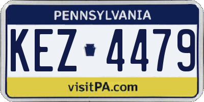 PA license plate KEZ4479