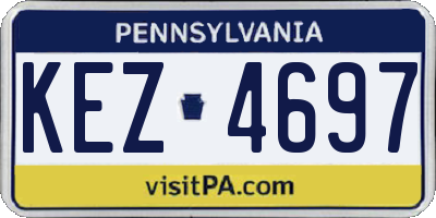 PA license plate KEZ4697