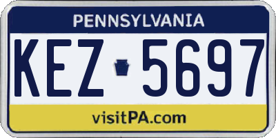 PA license plate KEZ5697