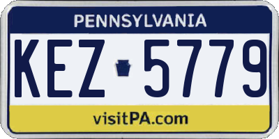 PA license plate KEZ5779