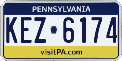 PA license plate KEZ6174
