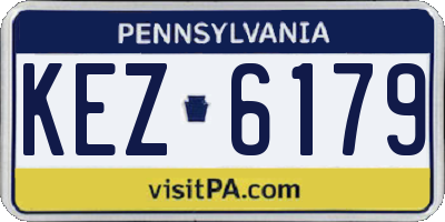 PA license plate KEZ6179