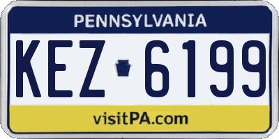 PA license plate KEZ6199