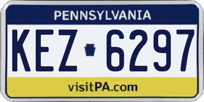 PA license plate KEZ6297