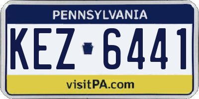 PA license plate KEZ6441