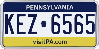 PA license plate KEZ6565