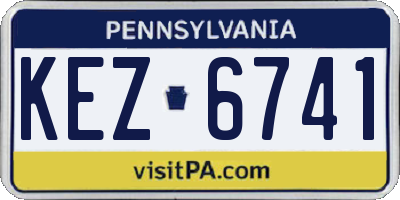 PA license plate KEZ6741