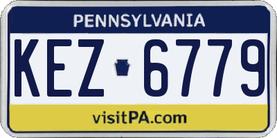 PA license plate KEZ6779
