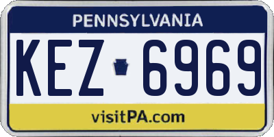 PA license plate KEZ6969