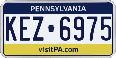 PA license plate KEZ6975