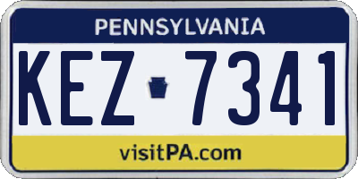 PA license plate KEZ7341