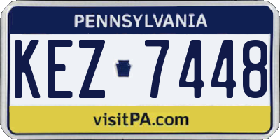 PA license plate KEZ7448