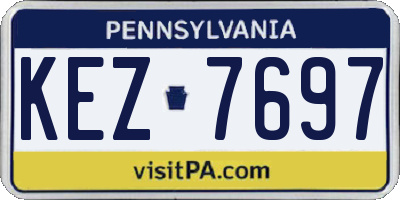 PA license plate KEZ7697