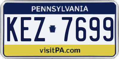 PA license plate KEZ7699