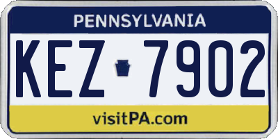 PA license plate KEZ7902