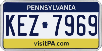 PA license plate KEZ7969