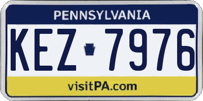 PA license plate KEZ7976