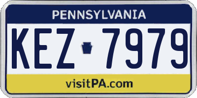 PA license plate KEZ7979