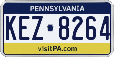 PA license plate KEZ8264
