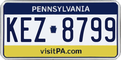 PA license plate KEZ8799