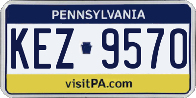PA license plate KEZ9570