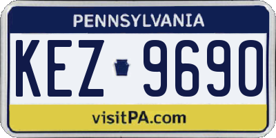 PA license plate KEZ9690